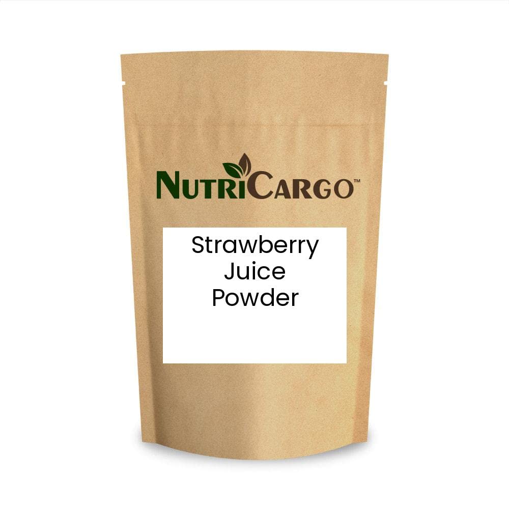 Organic Strawberry Juice Powder 2.2 LBS (1000g) - 100% Natural Freeze-Dried Fruit Powder for Smoothies, Baking, Yogurt & Healthy Drinks - Vegan, Gluten-Free, Non-GMO