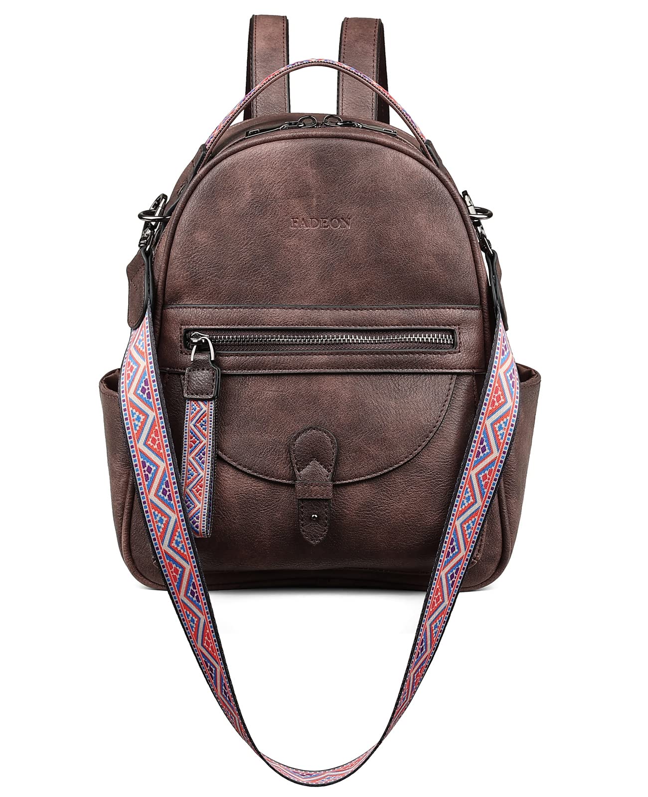 FADEON Mini Backpack Purse for Women - Stylish Leather Small Backpack with Shoulder Straps, Cute & Roomy Fashion Handbag | Perfect for Travel, Work & Daily Use