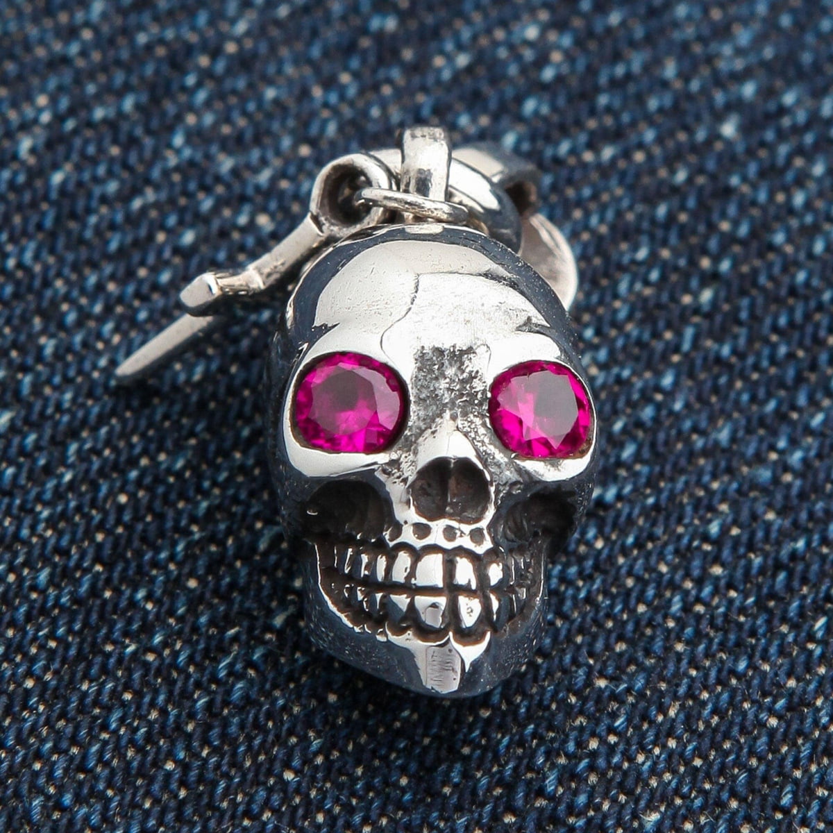 Gothic Skull Cross Pendant Necklace - Sterling Silver Jewelry for Men & Women - Perfect for Rocker, Punk, and Gothic Fashion Styles