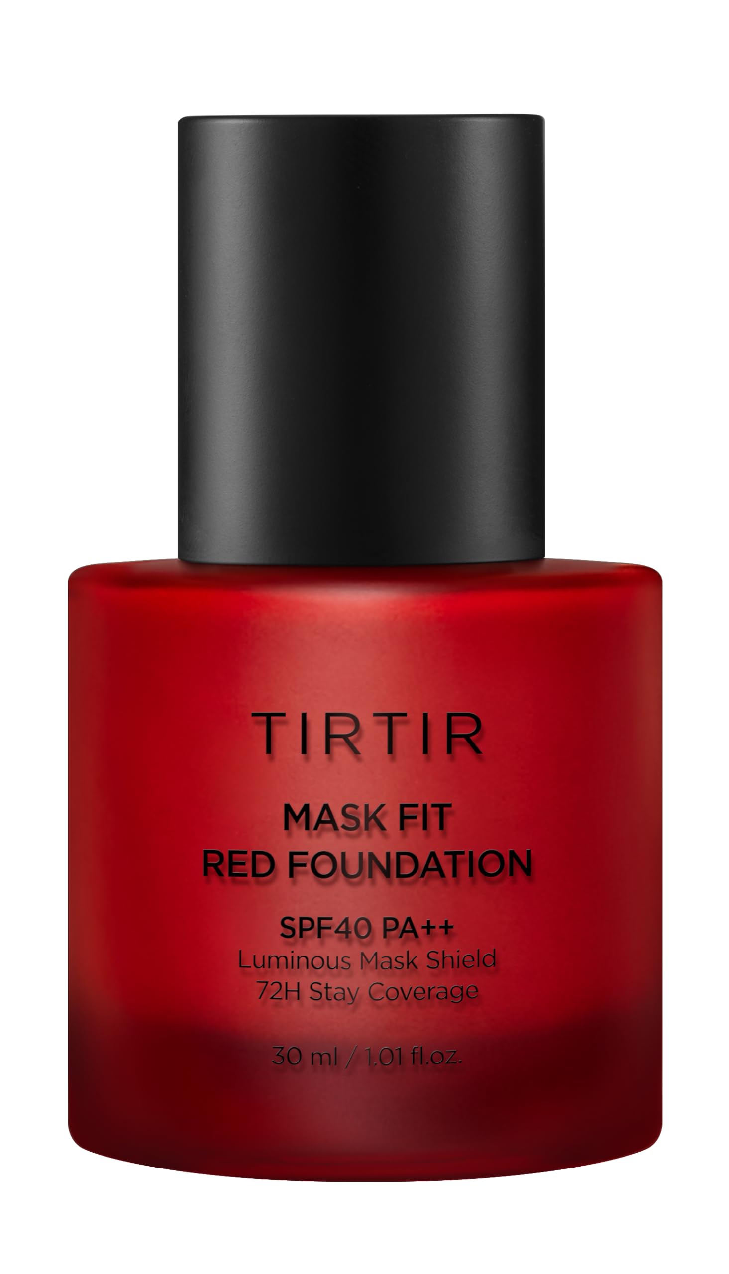 TIRTIR Mask Fit Red Foundation - High Coverage, Long-Lasting, Lightweight Liquid Makeup | Buildable Semi-Matte Finish for All Skin Types | Korean Beauty Foundation in Shade 17 Porcelain | Perfect for Daily Wear, Special Occasions & Photography