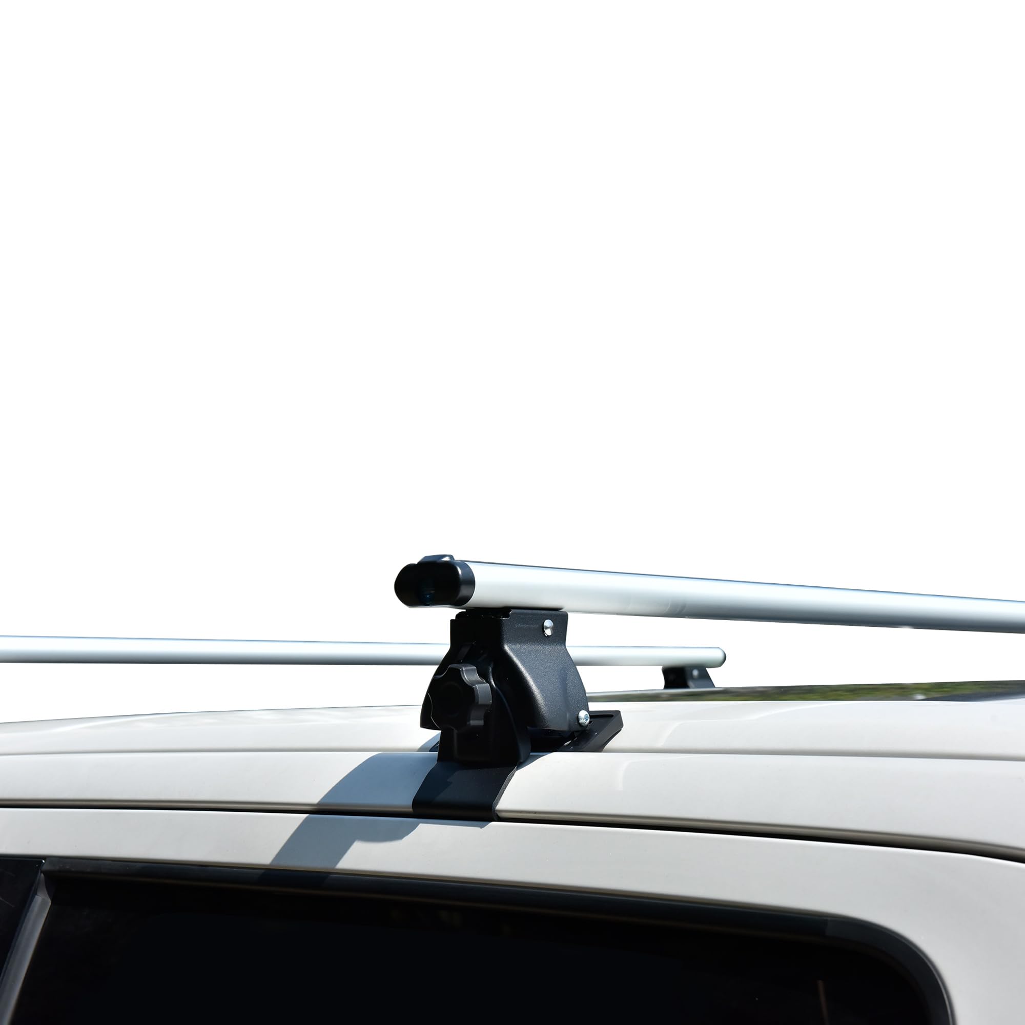 Black Horse Traveler Cross Bar Silver - Universal Fit for 2013-2025 Ram 1500, Ford F-150, Chevy Silverado 1500 & Toyota Tacoma (TR-60SI) | Heavy Duty Roof Rack for Camping Gear, Kayaks & Outdoor Adventures