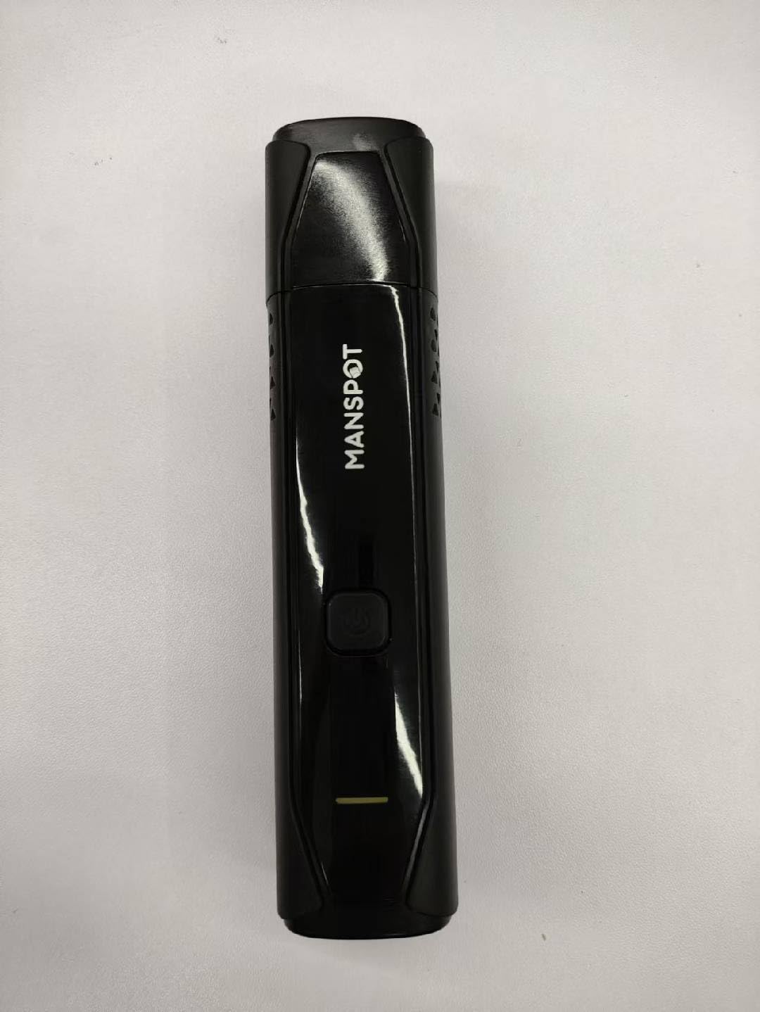 MANSPOT 10000RPM Rechargeable Nose & Ear Hair Trimmer for Men - Painless Grooming Kit with LED Light - Perfect for Travel, Home & Personal Care (Shiny Black)