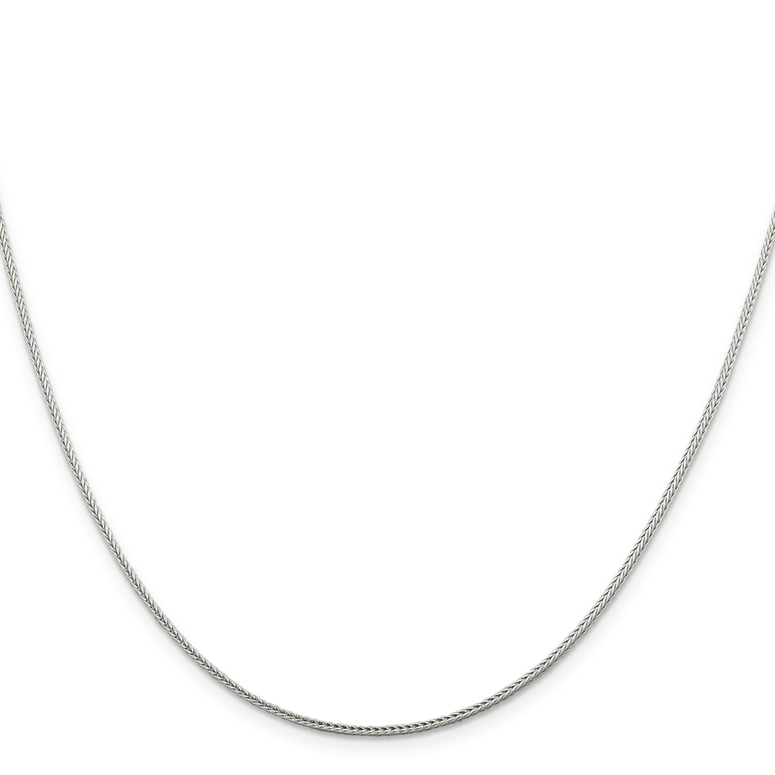IceCarats 925 Sterling Silver 1.45mm Round Franco Link Chain Necklace for Women - Elegant Layering Necklace for Everyday Wear, Gift Giving & Special Occasions