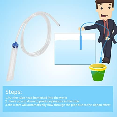 KUIDAMOS Aquarium Gravel Cleaner & Water Changer - Manual Siphon Vacuum for Fish Tank Maintenance, Easy Water Drain & Gravel Cleaning Tool - Perfect for Freshwater & Saltwater Tanks, Aquarium Cleaning & Water Changes