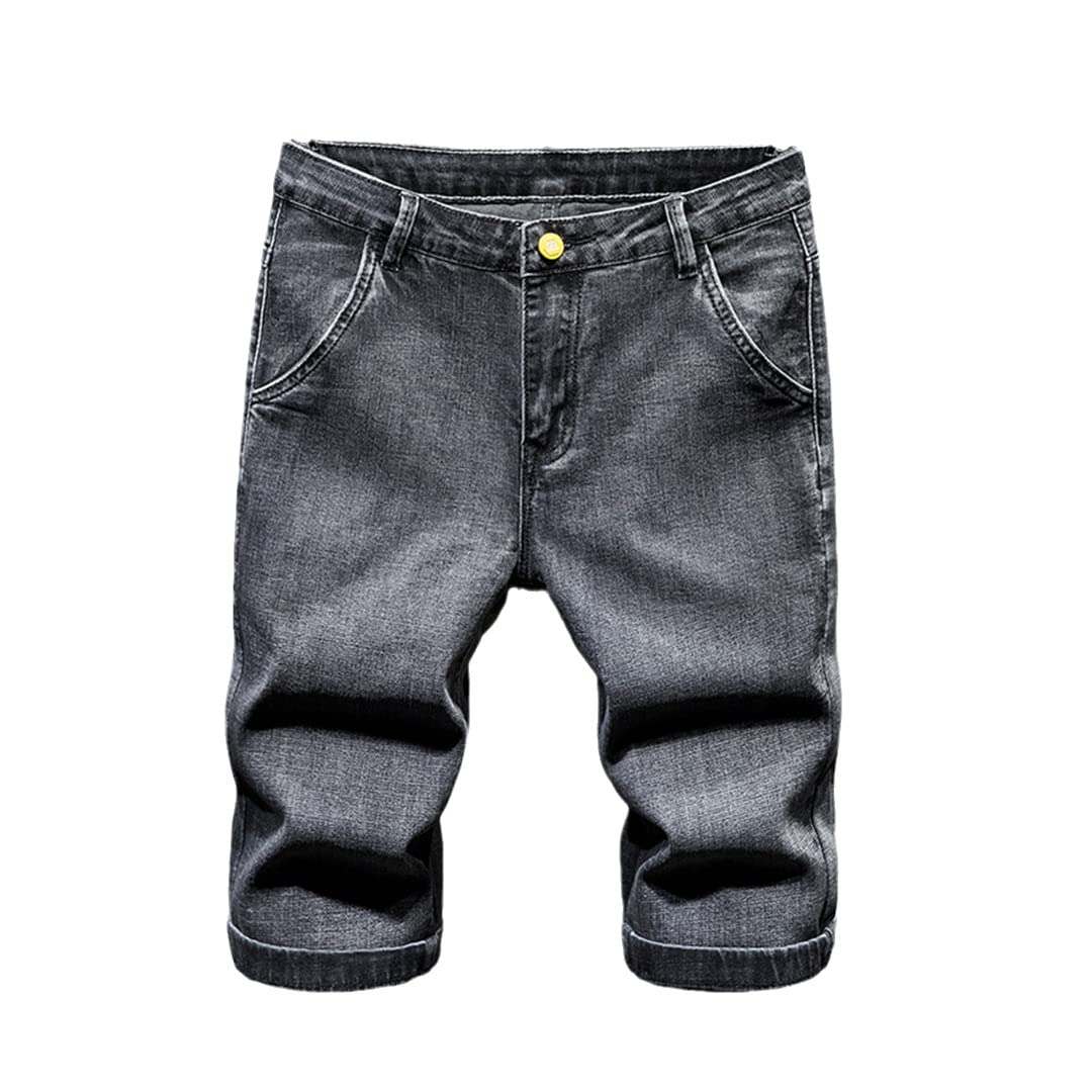 Men's Slim Fit Vintage Wash Denim Shorts - Fashion Jeans Shorts for Casual Wear, Summer Outfits & Street Style