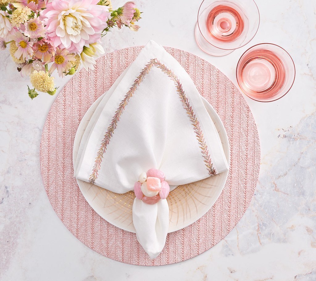 Premium Jardin Napkins Set of 4 - 100% Cotton Decorative Table Napkins for Dinner Parties, Weddings & Home Decor