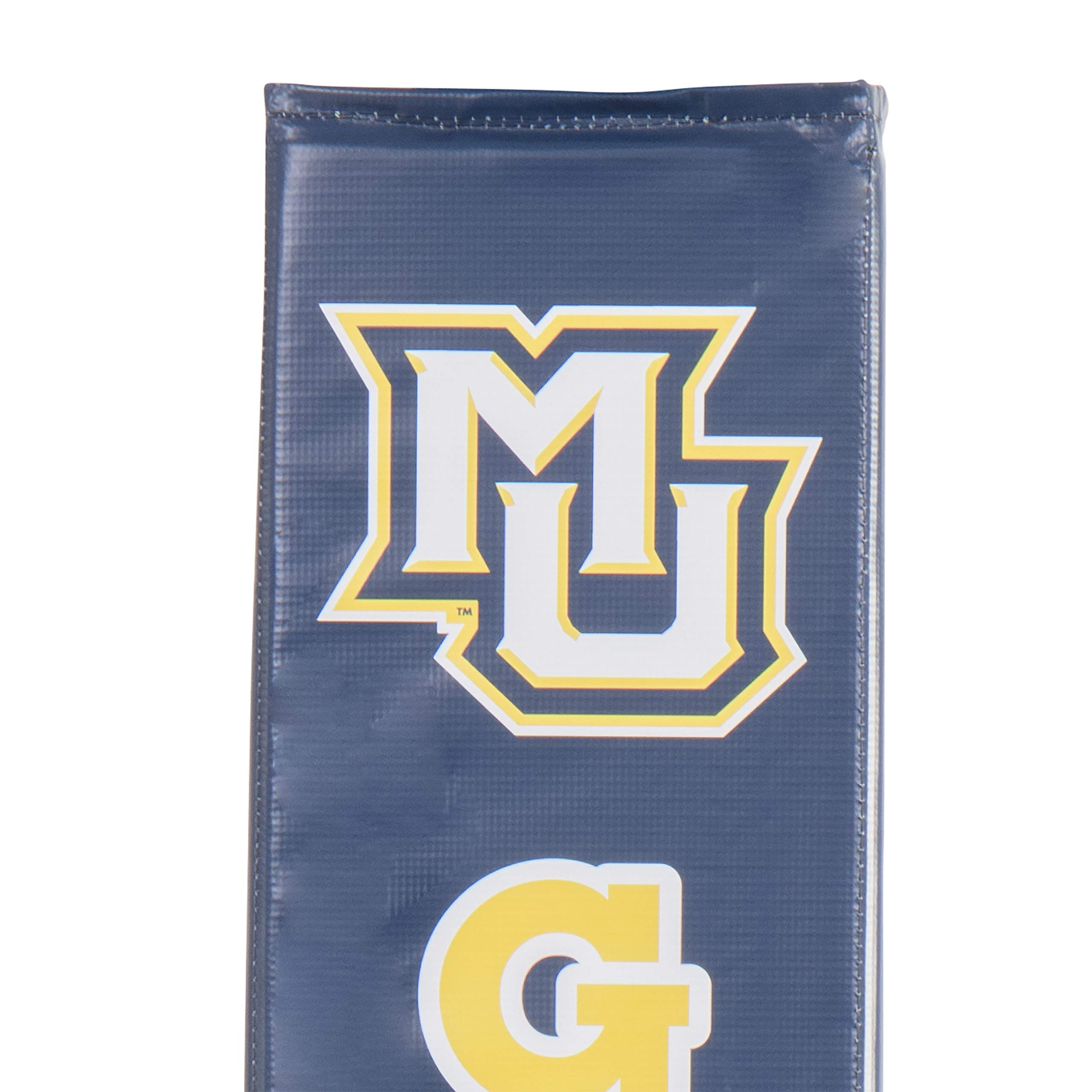 Goalsetter Marquette Golden Eagles Basketball Pole Pad - Blue | Durable Protective Padding for Basketball Hoop Poles | Perfect for Indoor & Outdoor Courts, Gyms, and Driveways