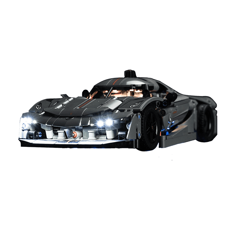 LEGO Technic Koenigsegg Jesko Absolut Hypercar 42173 Light Kit - Grey Building Blocks Lighting Set for Model Cars | Perfect for Display, Night Showcase & LEGO Enthusiasts Collection