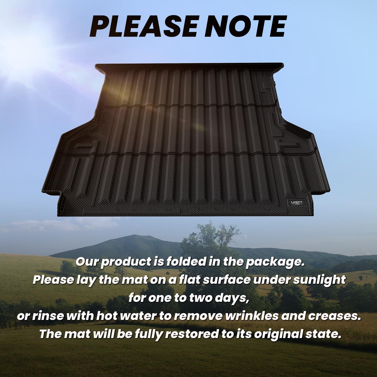 LASFIT TPE All-Weather Truck Bed Mat for Ford Ranger 5FT (59.6