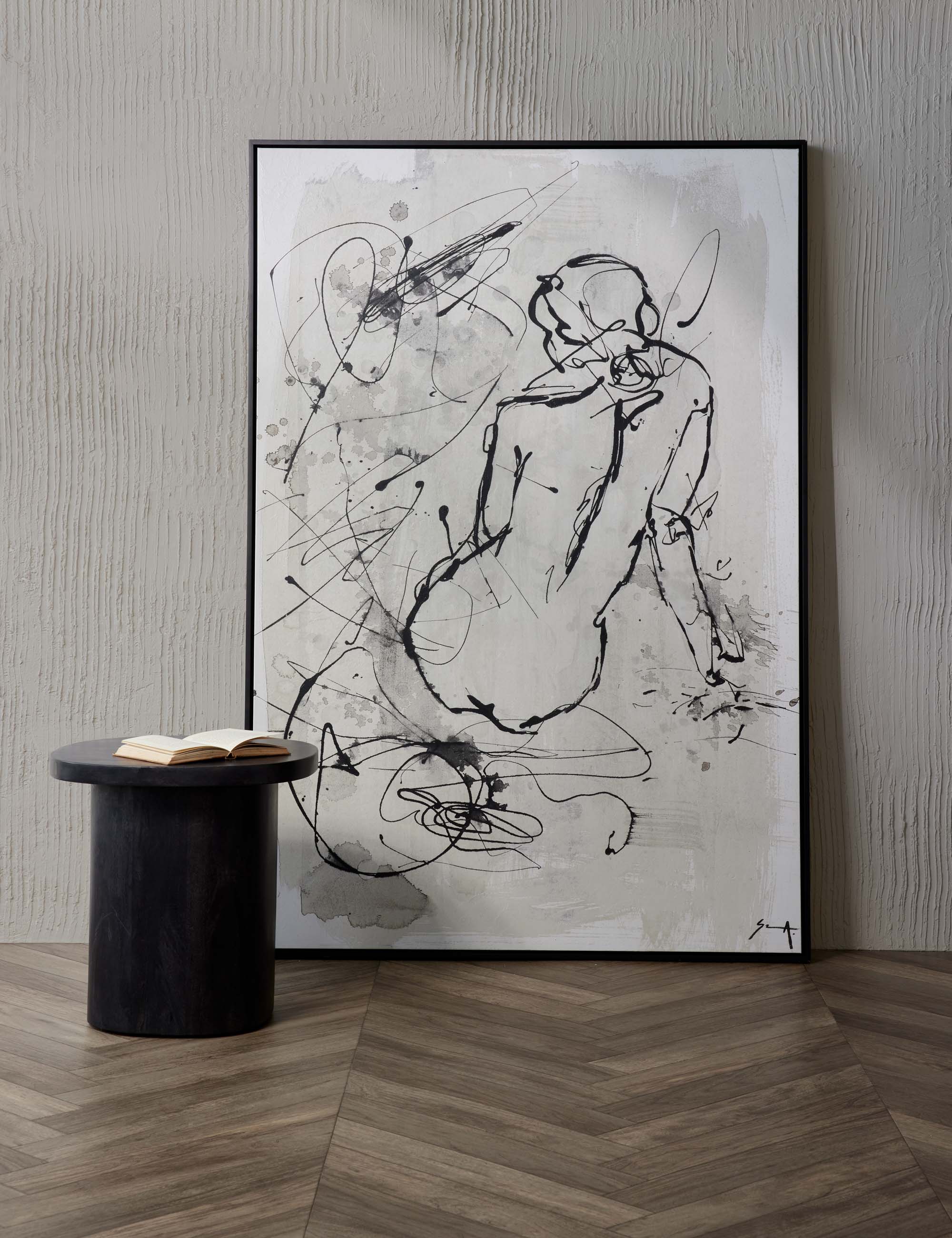 Ebba Wall Art - Elegant Scandinavian Figure Decor for Living Room, Bedroom & Office | Perfect Home & Office Decoration Gift