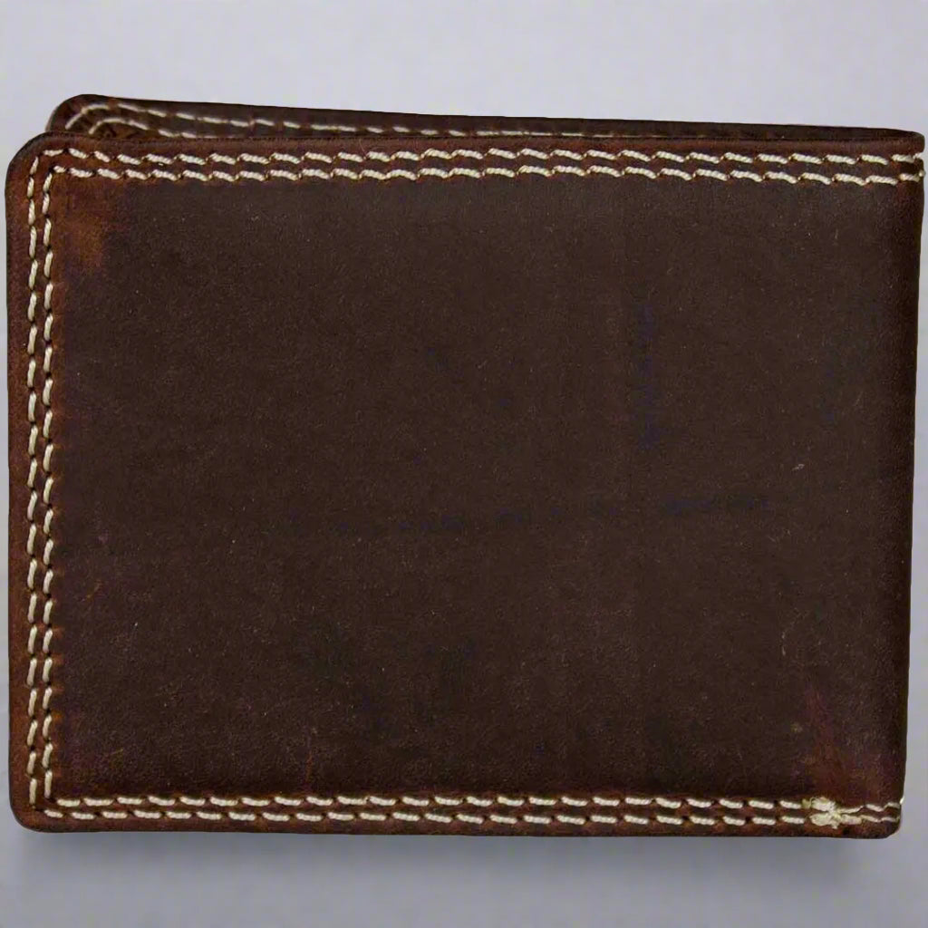Viceroy Men's Bifold Leather Wallet - Slim RFID Blocking Genuine Cowhide Wallet for Cash & Cards - Perfect for Everyday Use, Travel & Gifts