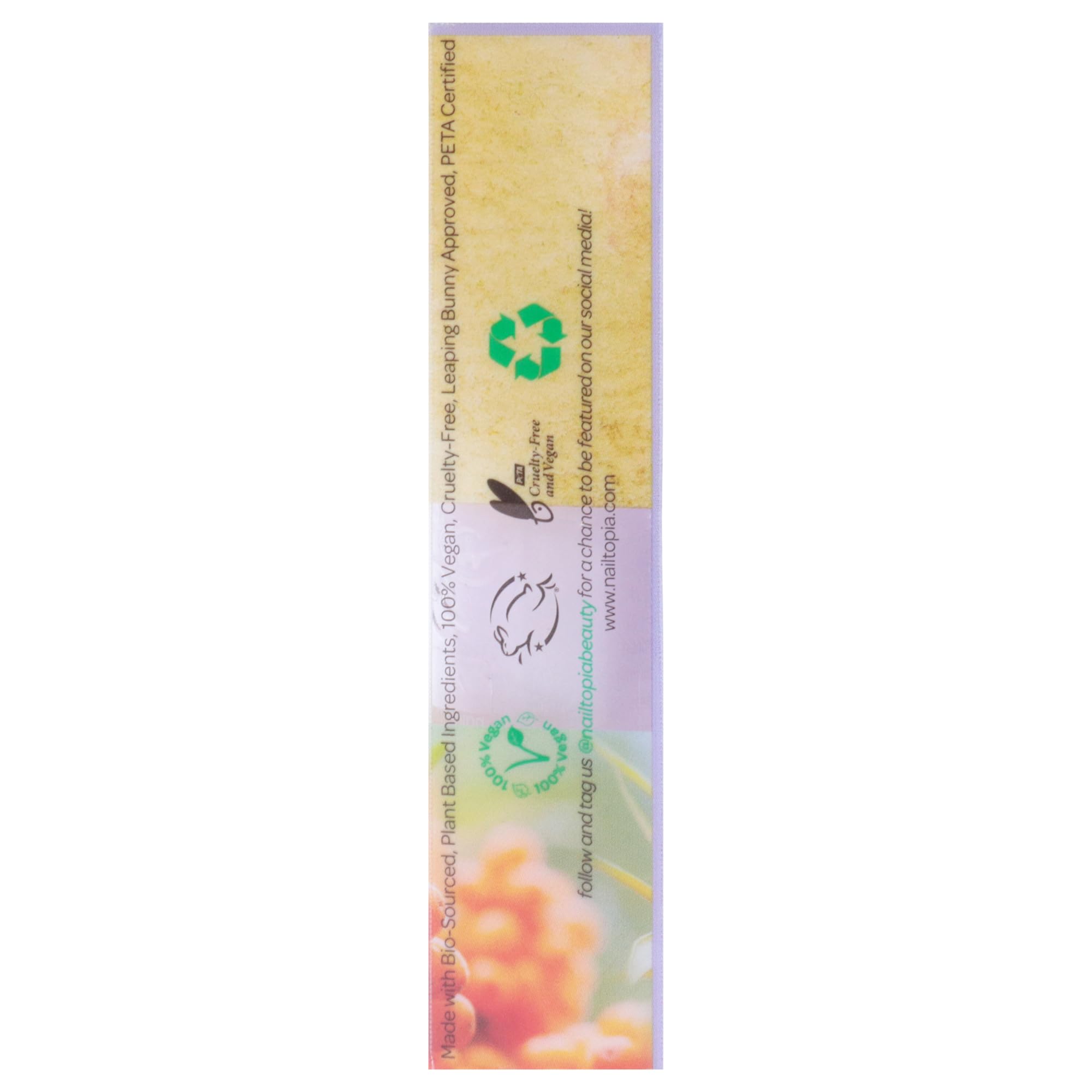Nailtopia Healing & Brightening Nail Treatment - Vegan Cruelty-Free Nail Whitener with Sea Berry Extract (0.41 oz) - Repairs Damaged Nails, Restores Shine - Perfect for Salon-Quality Manicures & Healthy Nail Care Routine