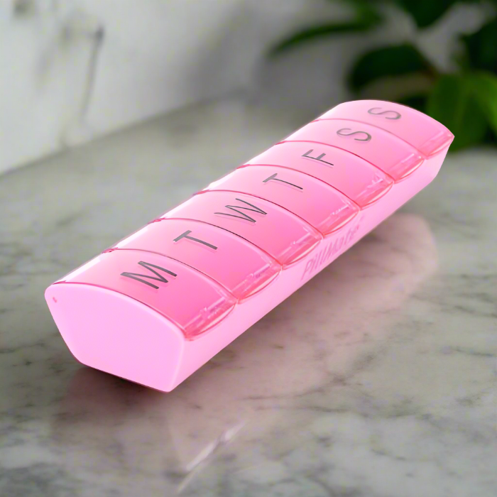 Alvita 7-Day Pill Organizer - Weekly Medication & Vitamin Dispenser for Travel, Home, and Daily Health Management