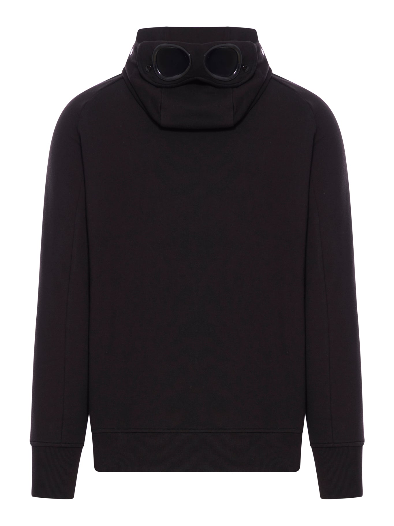 Diagonal Raised Fleece Goggle Zipped Hooded Sweatshirt - Warm & Cozy Winter Pullover for Outdoor Activities & Casual Wear