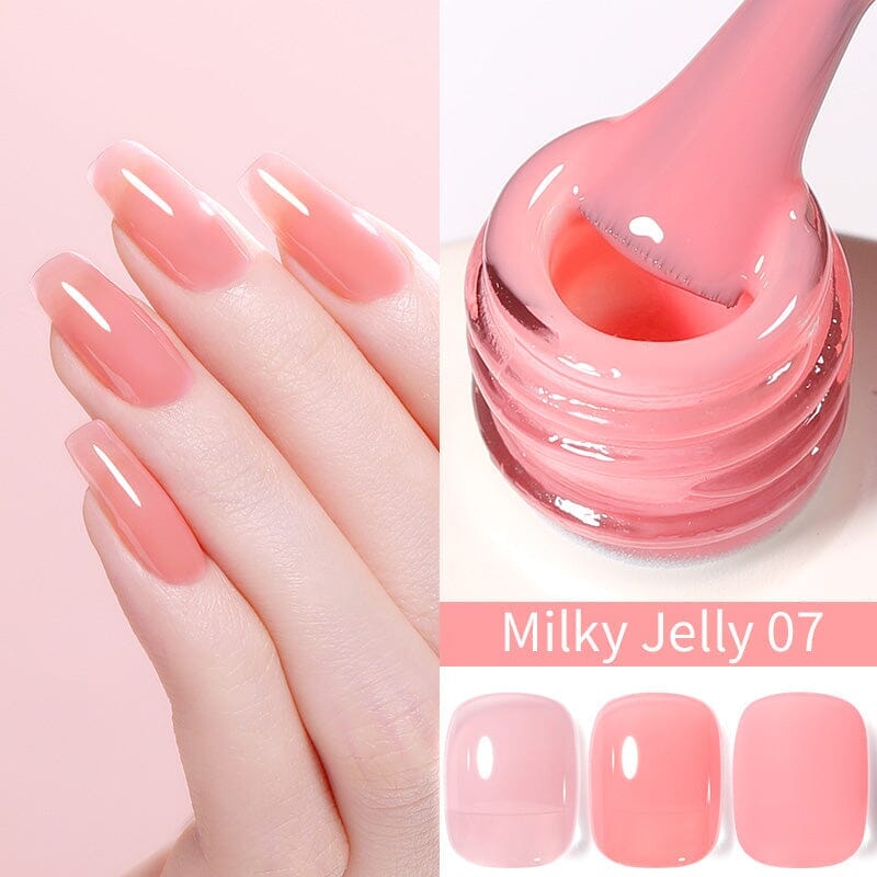 Hema-Free Jelly Gel Nail Polish - 15ml Long Lasting Soak Off UV LED Nail Art Polish for Manicure & Pedicure - Perfect for Nail Salons, Home Use & Gift Giving
