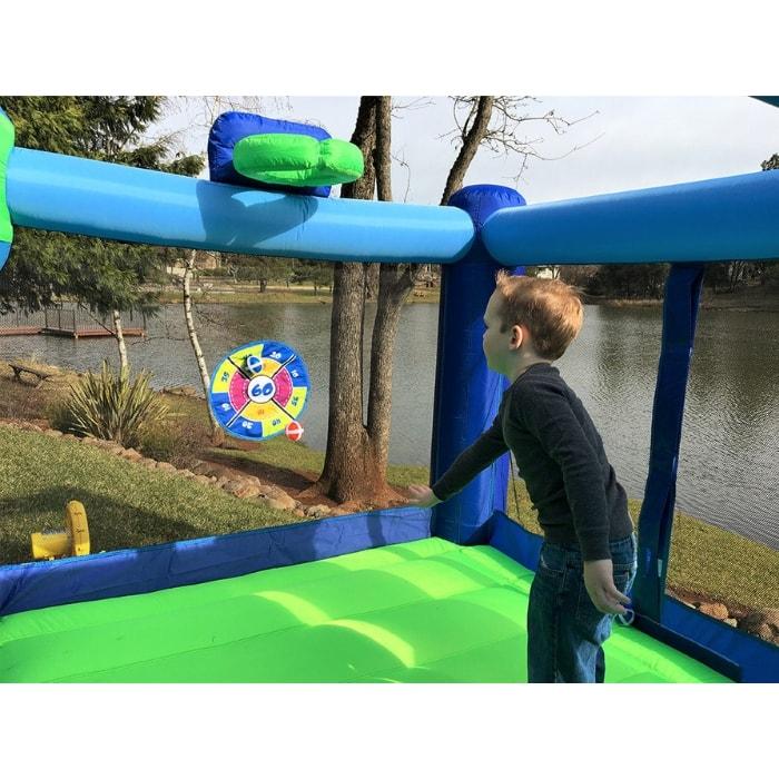 Island Hopper Shady Play Inflatable Bounce House for Kids - Indoor/Outdoor Game Room, Birthday Parties & Backyard Fun