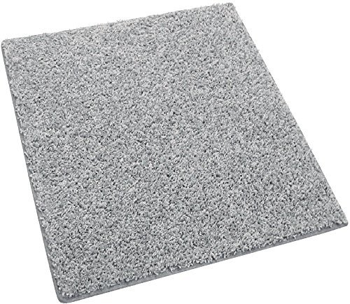 KOECKRITZ 4' x 12' Pewter Area Rug - Soft Modern Runner Carpet for Living Room, Bedroom & Hallway - Non-Slip Floor Mat for Home Decor