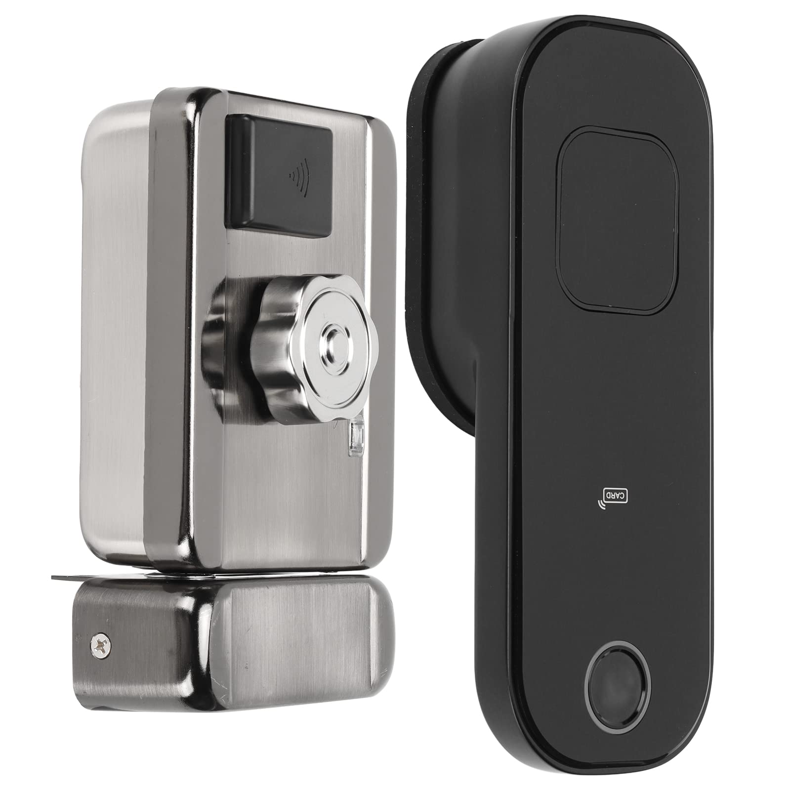 Smart Door Lock - Keyless Entry with Fingerprint, Keypad, IC Card & Mechanical Key - Digital Smart Lock for Home Security (Black, TUYA Version) - Perfect for Apartments, Offices & Vacation Homes