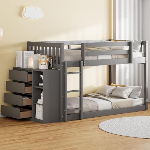 Gray + Movable Cabinets