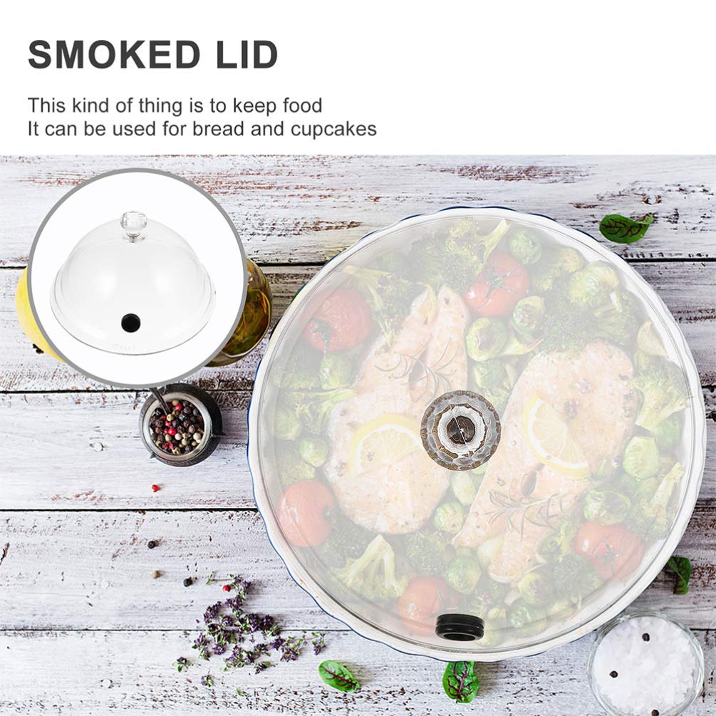 2-Pack Clear Hooded Food Covers - Transparent Dust & Insect Protection for Desserts, BBQ, and Buffet Displays - Reusable Food Insulation Covers for Indoor/Outdoor Dining & Party Serving