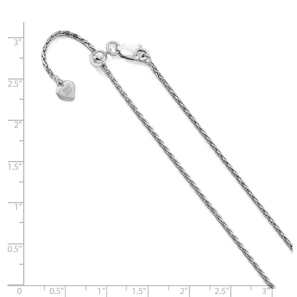 Sterling Silver 1.5mm Adjustable Spiga Chain Bracelet for Women - Dainty & Elegant Jewelry Gift for Birthday, Anniversary or Everyday Wear