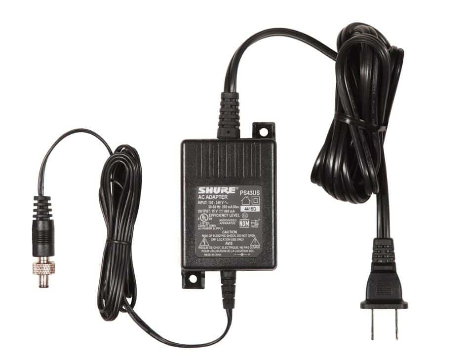 Shure PS43US Power Supply for GLXD4 Wireless System - Reliable Replacement Adapter for Shure GLXD4 Guitar & Microphone Wireless Systems - Perfect for Live Performances & Studio Recording
