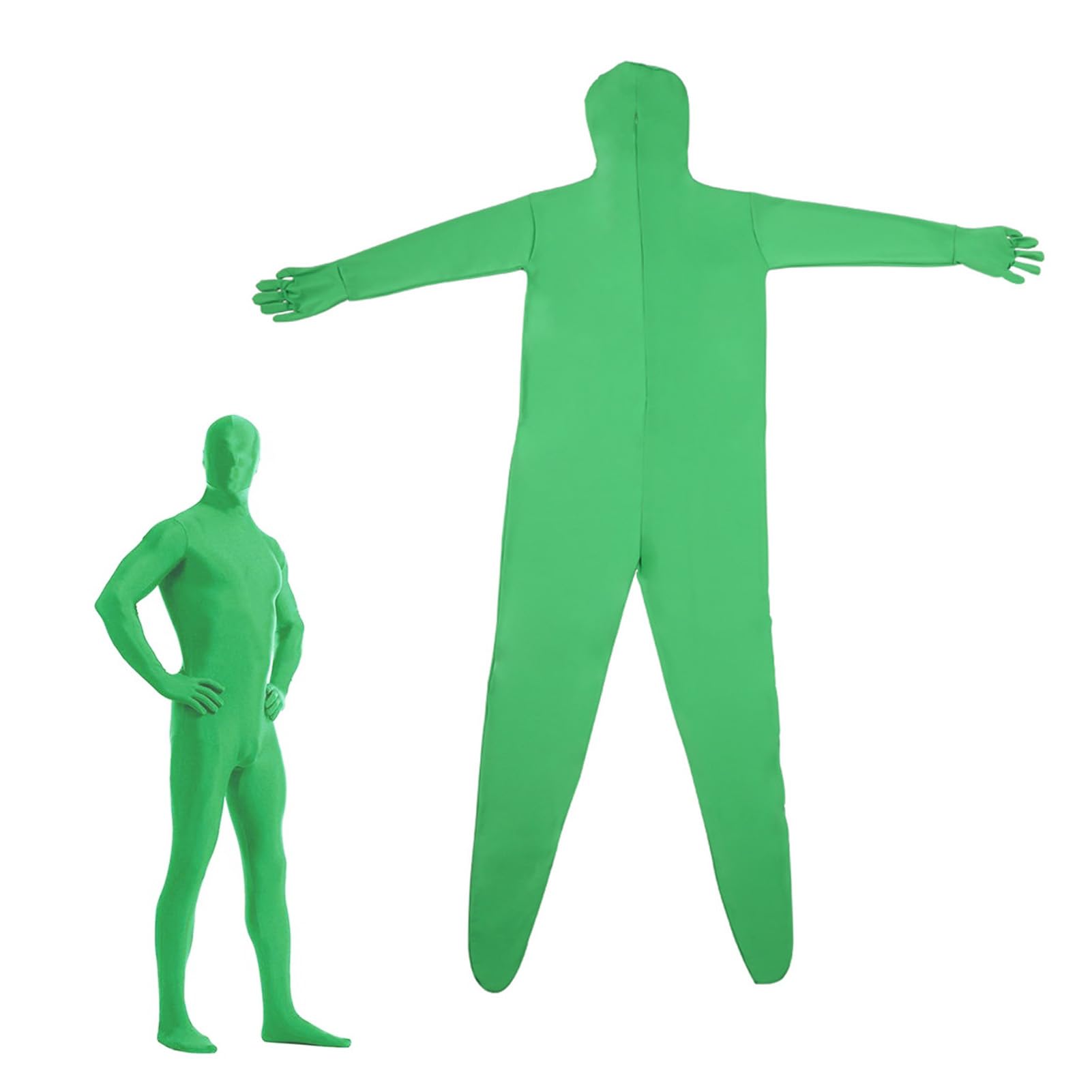 Andoer Full Body Chroma Key Blue Suit - Unisex Adult Green Screen Costume for Halloween, Cosplay, Photography & Video Production - Perfect for Content Creators, Streamers & Film Makers