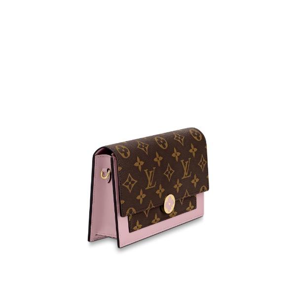 LV Flore Chain Wallet in Rose Ballerine - Luxury Crossbody Bag for Women, Perfect for Evening Events & Daily Use