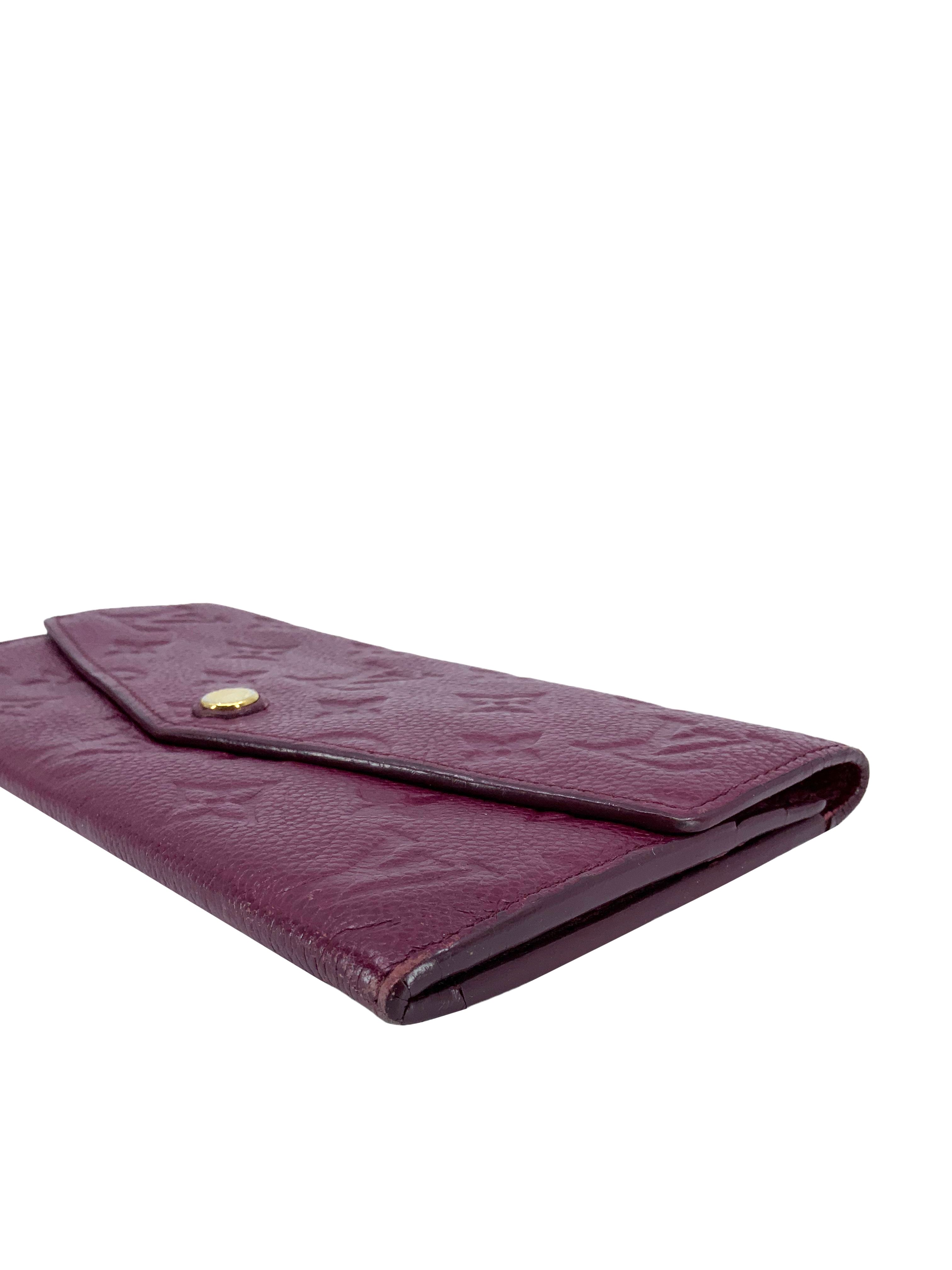 Louis Vuitton Monogram Empreinte Josephine Long Wallet for Women - Genuine Leather Luxury Bifold Wallet with Multiple Card Slots - Perfect for Everyday Use, Travel & Gift Giving