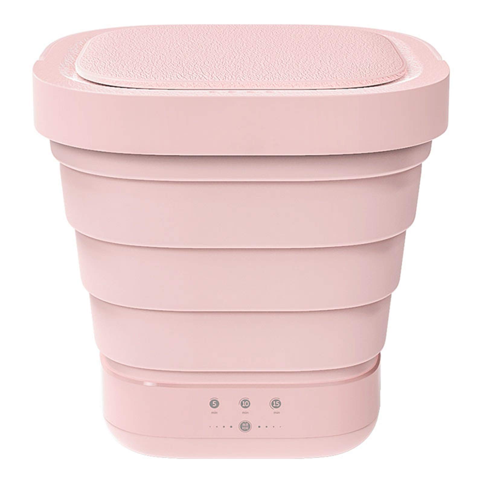 Portable Foldable Washing Machine - Compact Automatic Clothes Washer with Drain Pump, Mini Laundry Tub for Travel, Camping, Dorms & Apartments (Pink) - Perfect for Small Spaces, RV Living & Off-Grid Laundry Needs