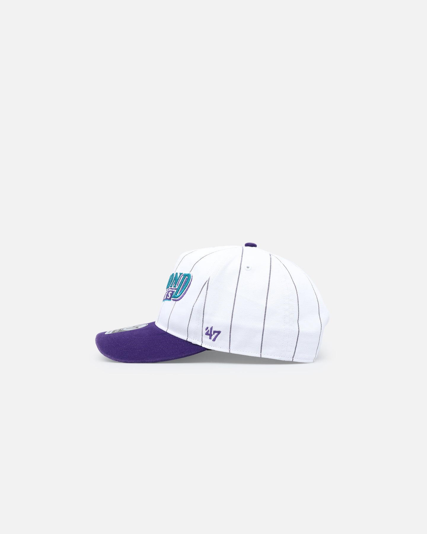 47 Brand Arizona Diamondbacks 'Double Header Pinstripe' Snapback Hat - Adjustable '47 Hitch Back Closure, White Baseball Cap for Men & Women - Perfect for Game Day, Sports Events & Casual Wear