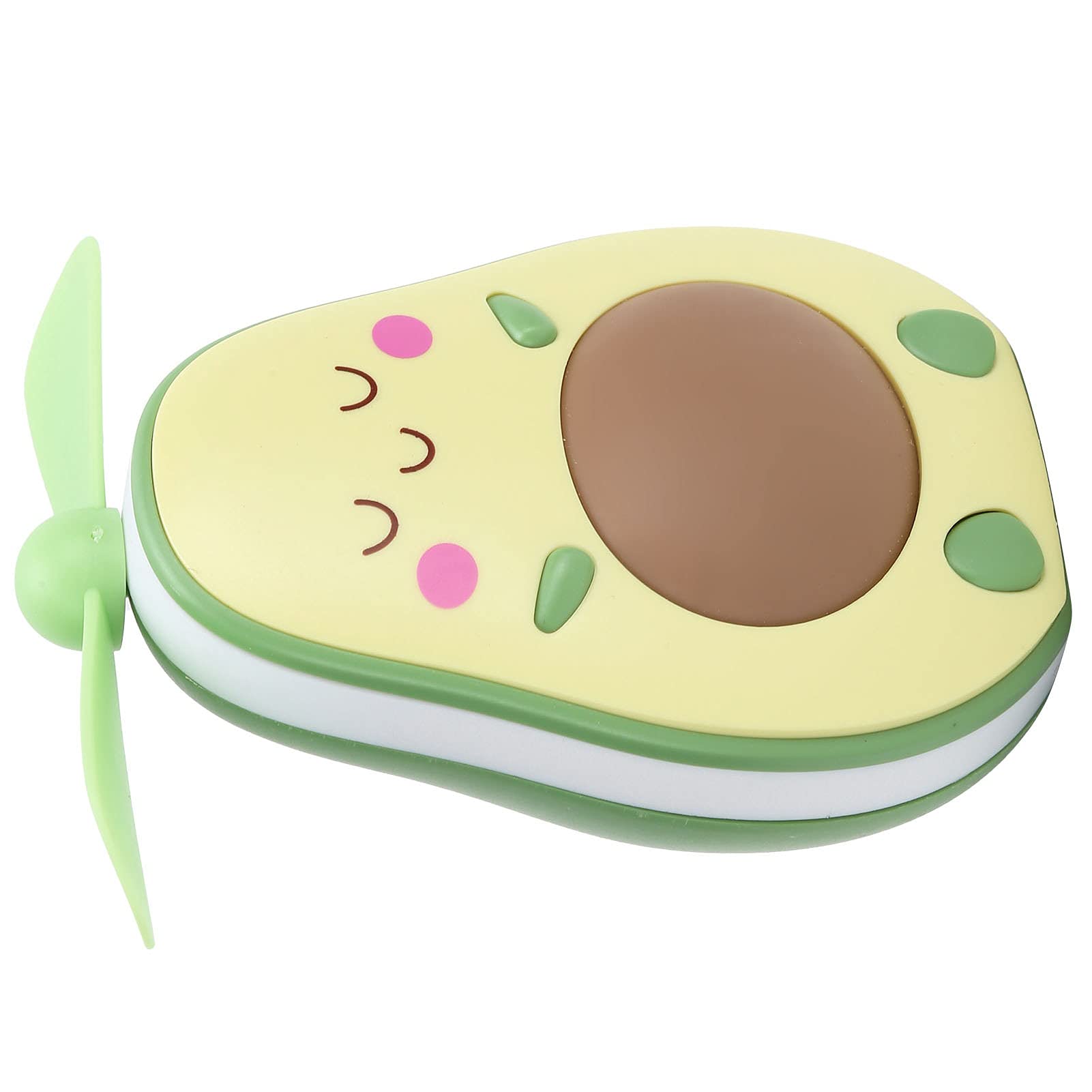 Mini Pocket Fan - Portable Electric Handheld Avocado Shaped Fan for Camping, Travel & Hiking - Cute Yellow Oil Fan for Outdoor Activities, Office & Home Use