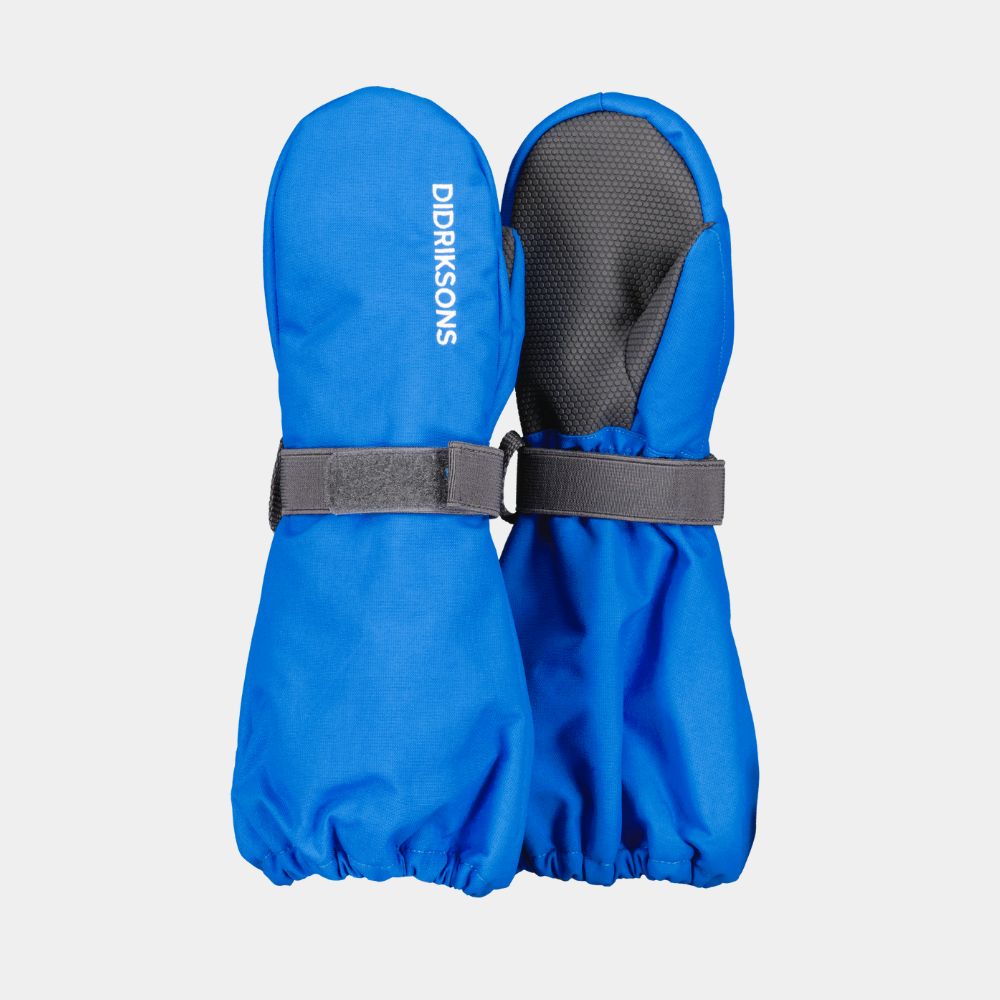 Didriksons Biggles Kids Waterproof Ski Mittens - Caribbean Blue - Warm Winter Gloves for Boys & Girls - Perfect for Snowboarding, Sledding & Outdoor Winter Activities