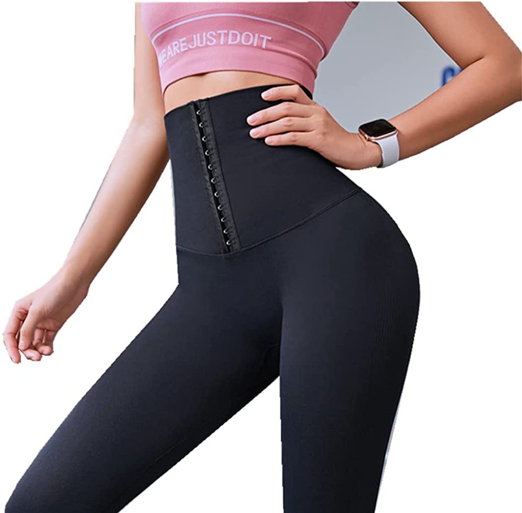 TOWELL TrimFlex Corset Leggings for Women - High Waisted Tummy Control Yoga Pants with Compression - Perfect for Workout, Gym, Running & Everyday Wear
