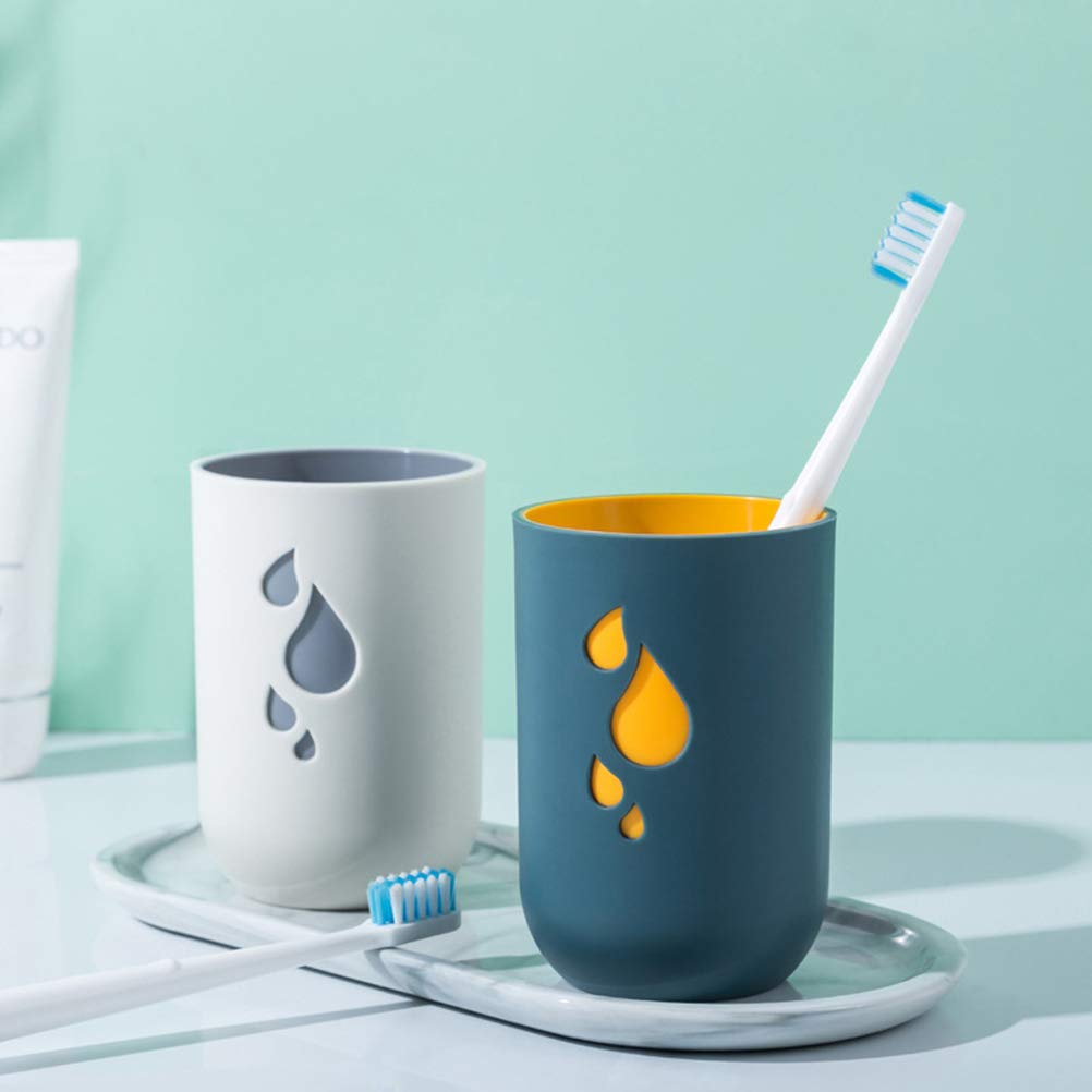 3-Piece Travel Toothbrush Holder Set with Toothpaste Cup - Portable Dental Kit for Camping, Hiking & Travel - BPA-Free Toothbrush & Toothpaste Storage for Couples & Families