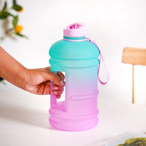 2.2L Pink Turquoise Gallon Bottle