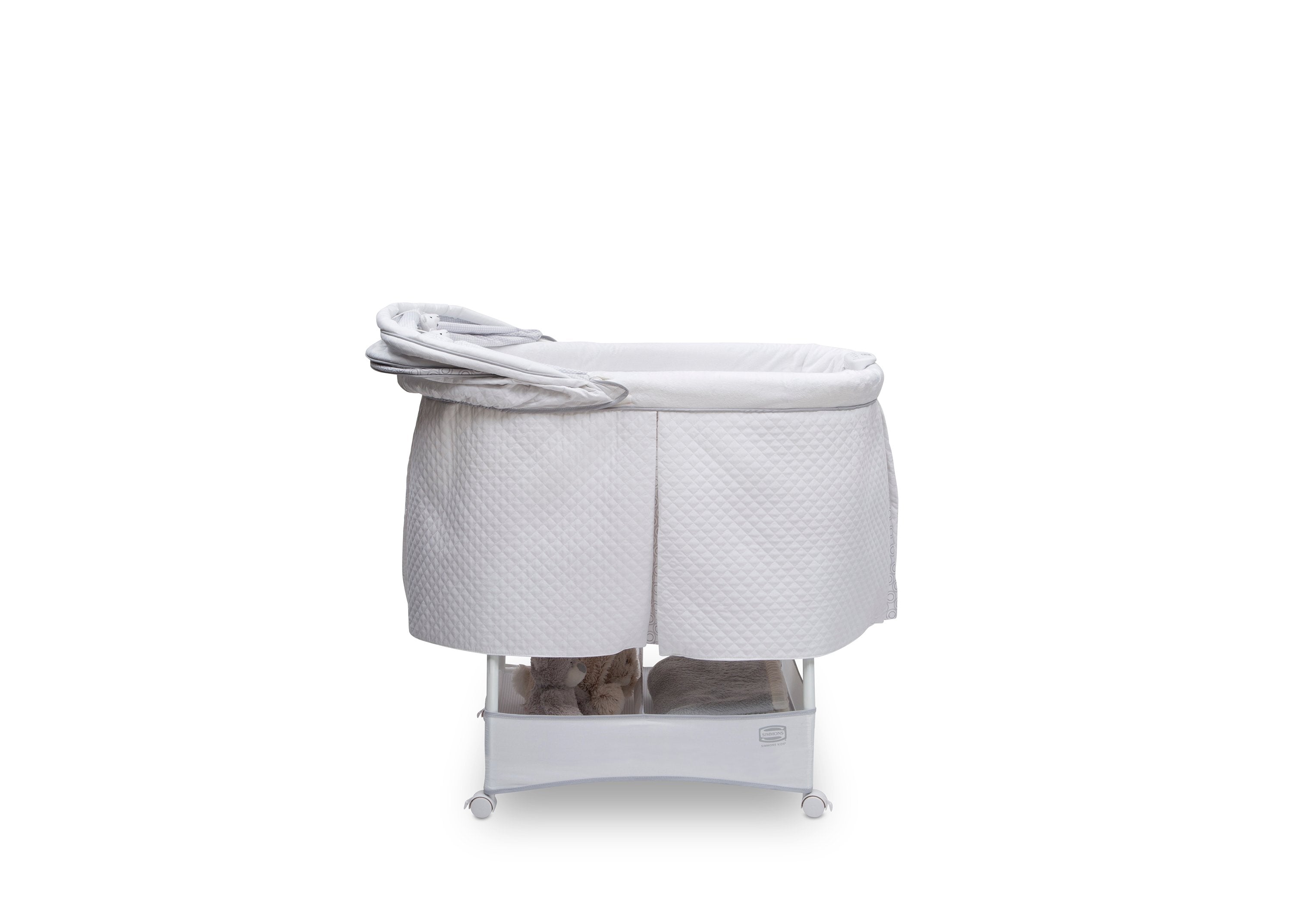 Beautyrest™ Silent Auto Gliding Lux Bassinet - Premium Baby Crib with Soothing Motion & Noise Reduction | Perfect for Nursery, Bedroom & Travel | Gentle Sleep Solution for Newborns & Infants
