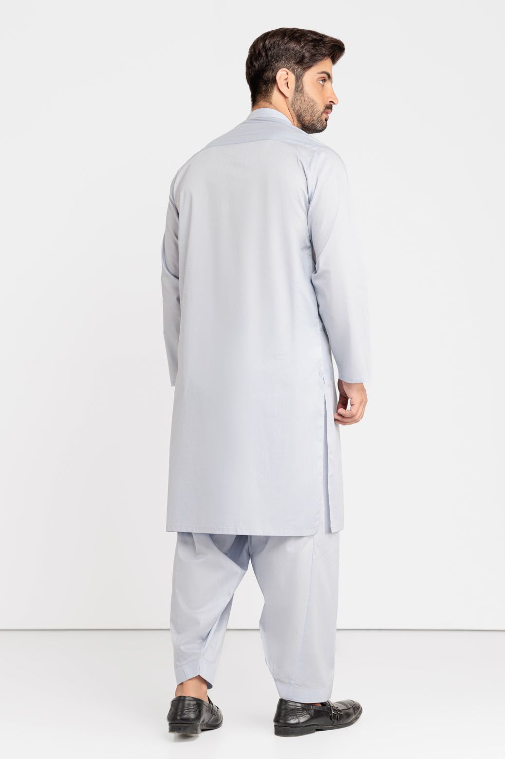 Premium Blended Dark Grey Kurta Shalwar Set for Men - Comfortable Traditional Pakistani Outfit - Perfect for Eid, Weddings & Special Occasions