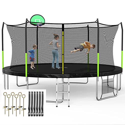 Green-with Basketball Hoop