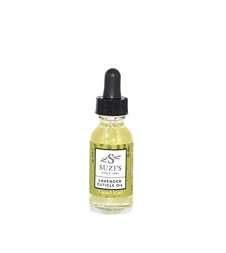 Organic Lavender Cuticle Oil for Nails - Suzi's Soothing .5 oz Nail Care Treatment - Perfect for Dry, Cracked Cuticles & Manicures