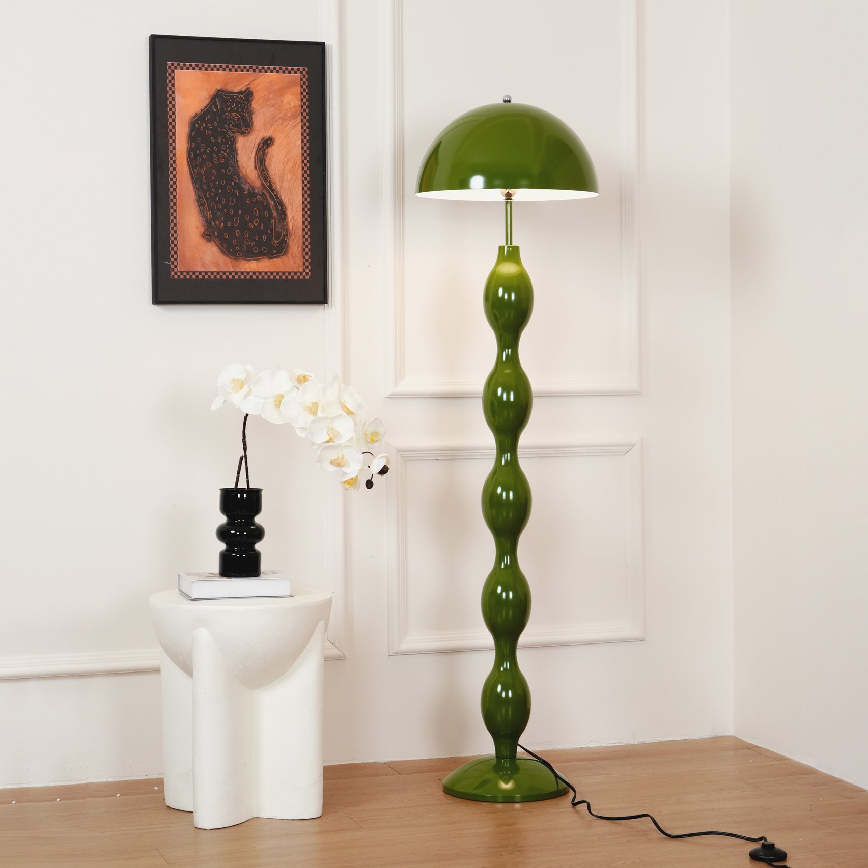 Modern LED Drop Floor Lamp with Adjustable Brightness - Stylish Standing Light for Living Room, Bedroom, or Office - Perfect for Reading, Relaxing, and Ambient Lighting