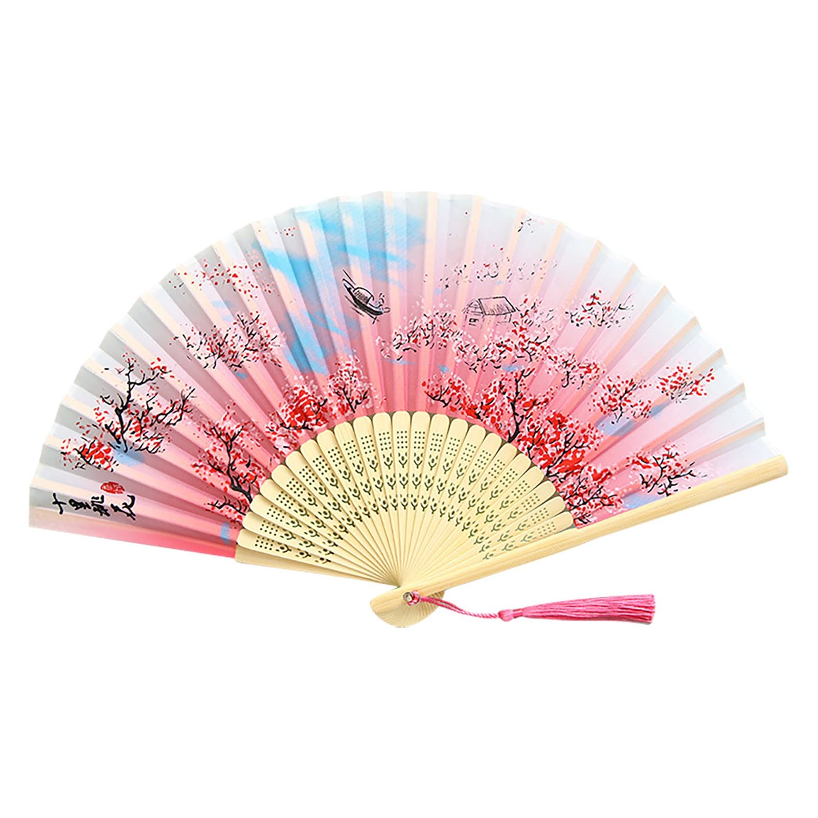 Vendor Event Supplies Display Stand - Folding Hand Fans for Bachelorette Party Favors, Chinese Art Fan Decor | Perfect for Weddings, Bridal Showers & Cultural Events