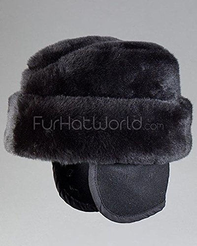 Genuine Russian Cossack Hat - Real Sheepskin Winter Fur Hat for Men & Women | Cold Weather Ushanka with Ear Flaps | Perfect for Snowboarding, Skiing & Arctic Adventures