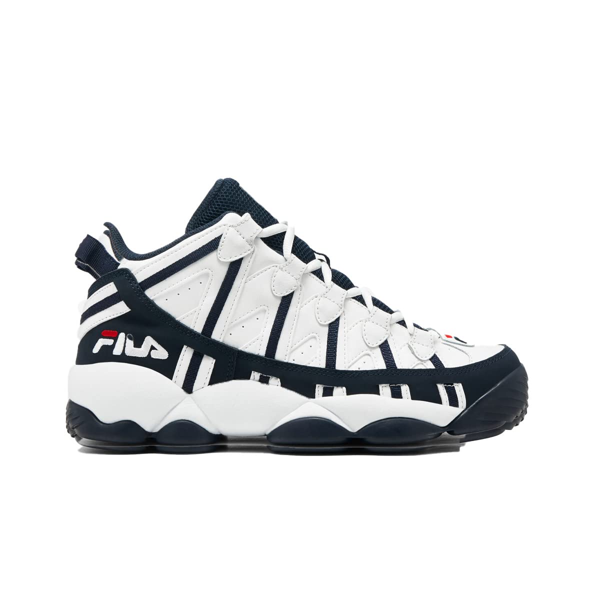 Fila Stackhouse Spaghetti Strap Tank Top for Women - White/Navy/Red - Casual Athletic Wear for Gym, Running & Everyday Outfits