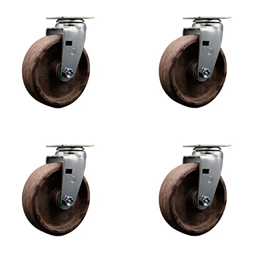 4 Swivel - No Brake - Brown