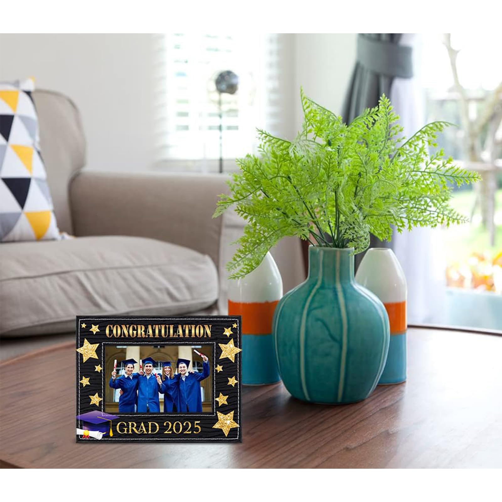 FLYAB Graduation Picture Frame 2025 - High School & College Graduation Gifts for Her, Him, Daughter, Son | Class of 2025 Photo Frame for Women, Men, Girls, Boys | Perfect for Graduation Party Decor, Office Display & Family Keepsake
