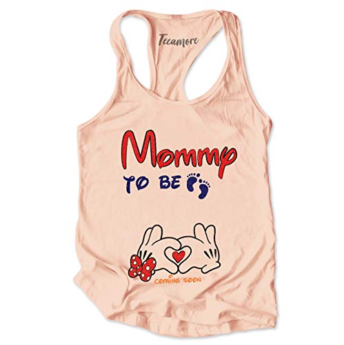 Womens Racer Tank - Peach