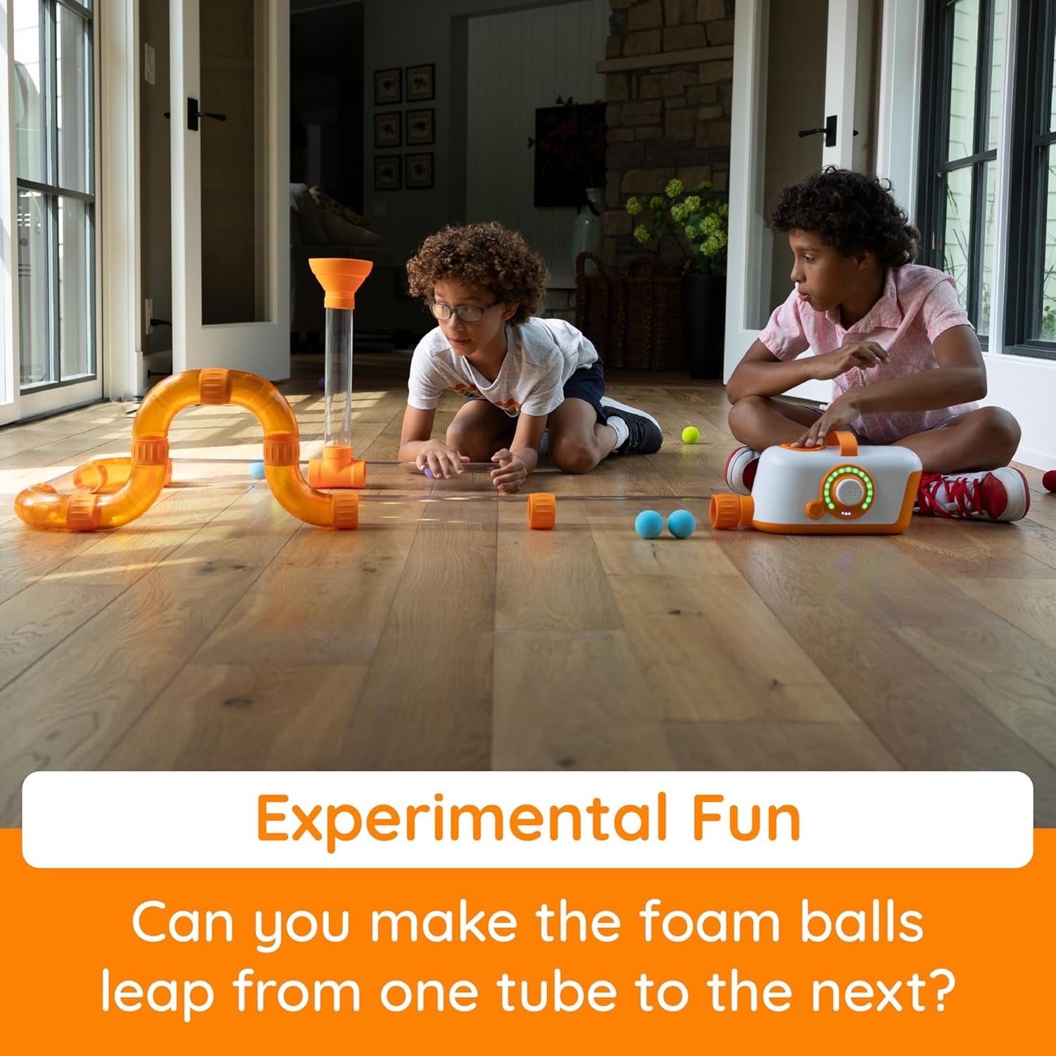 Fat Brain Toys Air Toobz - Fun & Educational Air Flow Science Toy for Kids | Perfect for STEM Learning & Indoor Playtime