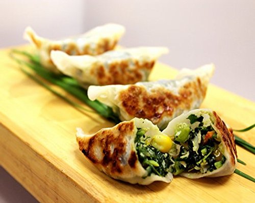 Bulk Kale & Vegetable Dumplings - Gourmet Frozen Vegetarian Appetizers (8 Trays) - Perfect for Parties, Catering & Healthy Snacking