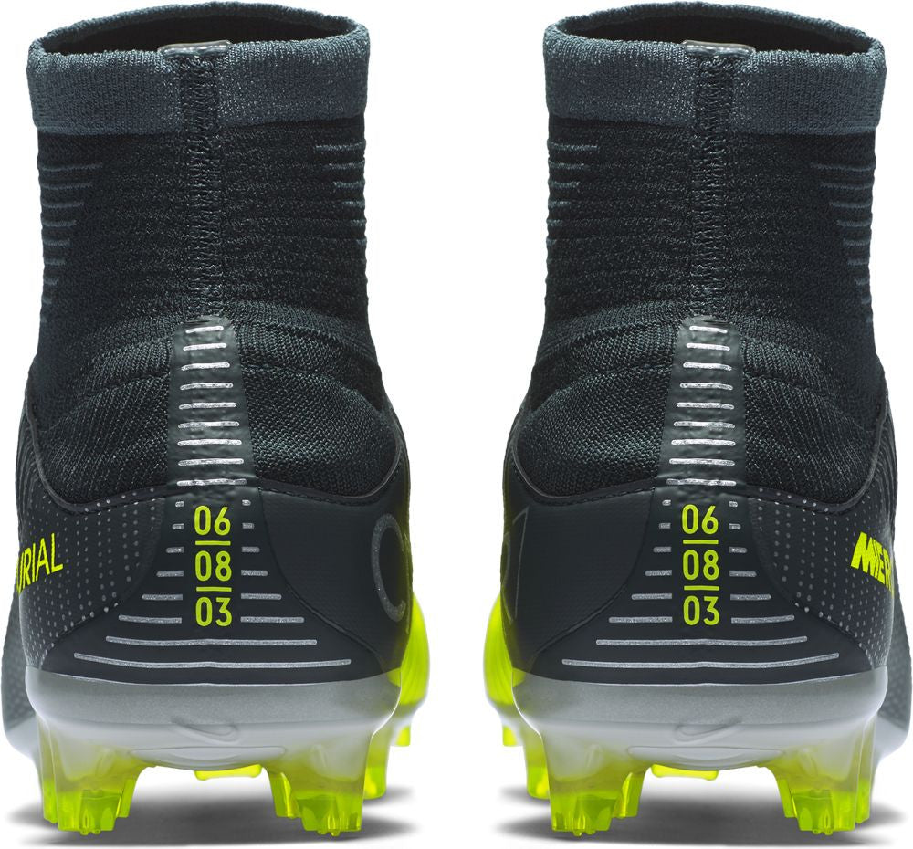Nike Mercurial Veloce III Dynamic Fit CR7 FG Soccer Cleats - Seaweed/Volt - Lightweight Football Boots for Speed & Agility - Perfect for Turf & Firm Ground Soccer Matches